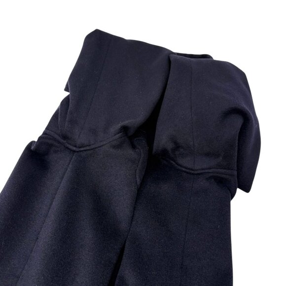 CHANEL Vinatage 95A CC Logo Button Coat Jacket #38 Cashmere Dark Blue [106350] - Picture 8 of 12